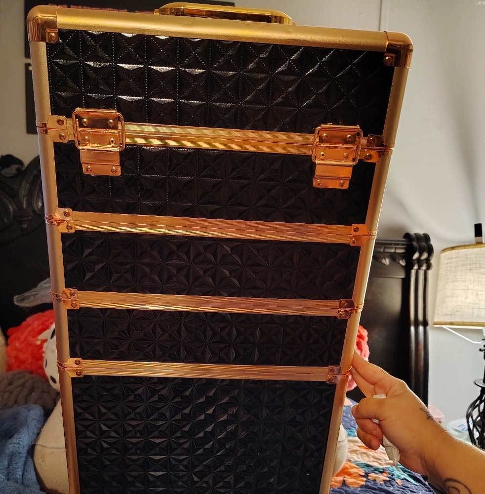 Black and Gold Storage Organizer